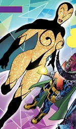 Thanos enslaved by his omnipotent future self (Earth-TRN803)