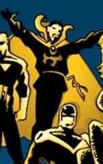 Legacy Virus merged with Warlock (Earth-8545)