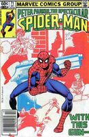 Peter Parker, The Spectacular Spider-Man #71 "With This Gun...I Thee Kill!" Release date: July 13, 1982 Cover date: October, 1982
