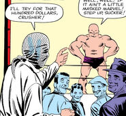 Peter Parker (Earth-616) challenging Crusher Hogan in Amazing Fantasy Vol 1 15.jpg (87 KB)