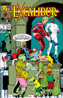 Excalibur Vol 1 9.jpg (2.03 MB) Excalibur #9 "The Two-Edged Sword" Release date: February 7, 1989 Cover date: June, 1989