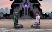 Karnak Mander-Azur (Earth-616) and Ulysses Cain (Earth-616) from Civil War II Vol 1 1 001