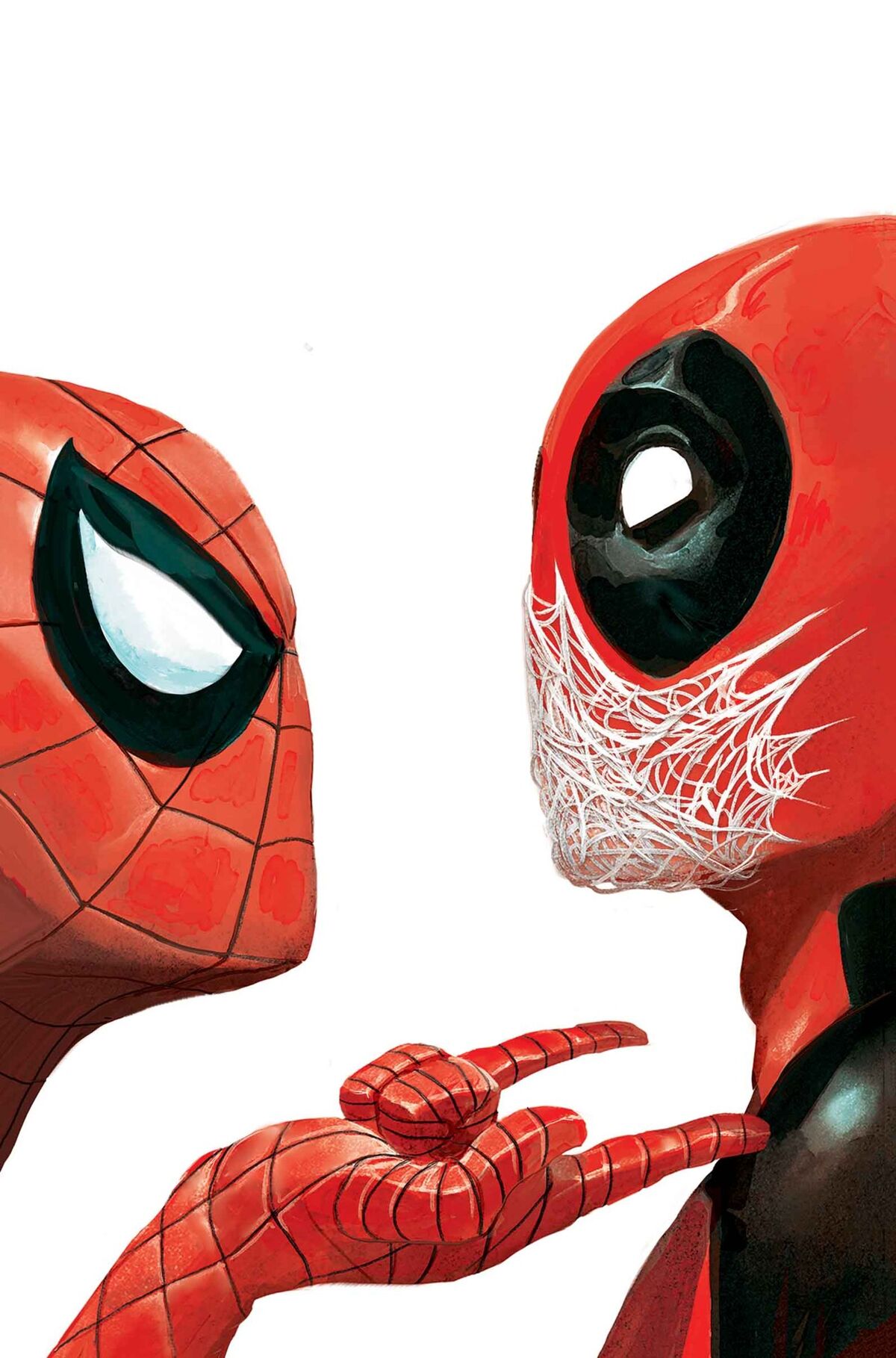 chibi deadpool and spiderman