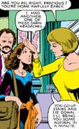 With her father and mother From X-Men #129