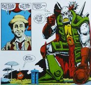 The Doctor (Earth-5556) and Death's Head (Styrakos) from Doctor Who Magazine Vol 1 135 001