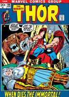 Thor #198 " -- And Odin Dies!" Cover date: April, 1972