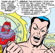 Namor being observed by Magneto From X-Men #6