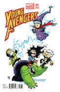 %ARGS%=§ Image = Young Avengers Vol 2 1.jpg § Image3 = Young Avengers Vol 2 1 O'Malley Variant.jpg § Image3Text = O'Malley Variant § Image4 = Young Avengers Vol 2 1 Baby Variant.jpg § Image4Text = Baby Variant § Image5 = Young Avengers Vol 2 1 2nd Printing Variant.jpg § Image5Text = 2nd Printing Variant § Month = March § Year = 2013 § ReleaseDate = 01-23-2013 § Event = Marvel NOW! § ReleaseDate = § Publisher = Marvel Comics § Indicia Publisher = § Brand/Imprint = § Country = USA § OriginalPrice = § Pages = § Editor-in-Chief = Axel Alonso § CoverArtist1 = Jamie McKelvie § Writer1_1 = Kieron Gillen § Penciler1_1 = Jamie McKelvie § Penciler1_2 = Mike Norton § Inker1_1 = Jamie McKelvie § Inker1_2 = Mike Norton § Colourist1_1 = Matt Wilson § Letterer1_1 = Clayton Cowles § Editor1_1 = § Quotation = § Speaker = § StoryTitle1 = Style > Substance § Synopsis1 = § Appearing1 = Featured Characters: * {a§Katherine Bishop (Earth-616)§Hawkeye (Kate Bishop)} * {a§Dorrek VIII (Earth-616)§Hulkling (Teddy Altman)} {Impersonates§Spider-Man} * {apn§Loki Laufeyson (Earth-616)§Loki§Marvel NOW! Point One #1} * {a§Noh-Varr (Earth-200080)§Marvel Boy (Noh-Varr)} * {apn§America Chavez (Earth-TRN366)§Miss America (America Chavez)§Marvel NOW! Point One #1} * {a§William Kaplan (Earth-616)§Wiccan (Billy Kaplan)} Supporting Characters: * {g§Rebbecca Kaplan (Earth-616)§Rebbecca Kaplan§Apparent death} * {g§Jeff Kaplan (Earth-616)§Jeff Kaplan§Apparent death} Adversaries: * {1st§Skifflefuffles} {Impersonates§Skrulls} * Unidentified muggers * {1st§Mother (Interdimensional Parasite) (Earth-TRN287)§Mother} {Impersonates§Mrs. Altman (Anelle's Nursemaid) (Earth-616)§Mrs. Altman} Other Characters: * Kree {Mentioned} * Woman being mugged * {a§New York Police Department (Earth-616)§NYPD} * Mrs. Altman (Anelle's Nursemaid) (Earth-616)§Mrs. Altman {Mentioned} * Avengers (Earth-616)§Avengers {Mentioned} ** Wanda Maximoff (Earth-616)§Scarlet Witch (Wanda Maximoff) {Mentioned} * W:C:marvel:Young Avengers (Earth-616)§Young Avengers {Mentioned} ** Thomas Shepherd (Earth-616)§Speed (Tommy Shepherd) {Mentioned} ** Vision (Jonas) (Earth-616)§Vision (Jonas) {Mentioned} ** Cassandra Lang (Earth-616)§Stature (Cassie Lang) {Mentioned} * Thor Odinson (Earth-616)§Thor {Mentioned} * {g§Steven Rogers (Earth-616)§Captain America (Steve Rogers)§On poster} * {g§Alison Blaire (Earth-616)§Dazzler (Alison Blaire)§On poster} * {g§Fantastic Four (Earth-616)§Fantastic Four§On poster} * Alternate reality versions of W:C:marvel:Young Avengers (Earth-616)§Young Avengers {g§In an illusion or vision} ** Alternate reality versions of Patriot§Patriot (Eli Bradley) {g§In an illusion or vision} ** Alternate reality versions of Wiccan§Asgardian/Wiccan (Billy Kaplan) {g§In an illusion or vision} ** Alternate reality versions of Hulkling§Hulkling (Teddy Altman) {g§In an illusion or vision} ** Alternate reality versions of Jonas§Vision (Jonas) {g§In an illusion or vision} ** Alternate reality versions of Iron Lad/Kang the Conqueror§Kang the Conqueror (Nathaniel Richards) {g§In an illusion or vision} ** Alternate reality version of Cassie Lang§Stature (Cassie Lang) {g§In an illusion or vision} ** Alternate reality versions of Kate Bishop§Hawkeye (Kate Bishop) {g§In an illusion or vision} * Alternate reality version of Ant-Man§Ant-Man (Scott Lang) {g§In an illusion or vision} * Alternate reality version of Avengers {g§In an illusion or vision} ** Alternate reality version of Captain America§Captain America (Steve Rogers) {g§In an illusion or vision} ** Alternate reality version of Wolverine§Wolverine (Logan) {g§In an illusion or vision} ** Alternate reality version of Hawkeye§Hawkeye (Clint Barton) {g§In an illusion or vision} * Alternate reality version of Doctor Strange§Doctor Strange (Stephen Strange) {g§In an illusion or vision} * Alternate reality version of Thing {g§In an illusion or vision} * Alternate reality version of Sharon Ventura§She-Thing {g§In an illusion or vision} * Things-kids {g§In an illusion or vision} * Alternate reality version of Phoenix Force {g§In an illusion or vision} * {Vision§Avengers (Earth-11051)} ** {Vision§Elijah Bradley (Earth-11051)§Captain America (Eliajah Bradley) (Earth-11051)} ** {Vision§Cassandra Lang (Earth-11051)§Stinger (Cassie Lang) (Earth-11051)} ** {Vision§Dorrek VIII (Earth-11051)§Captain Marvel (Teddy Altman) (Earth-11051)} ** {Vision§Samantha Wilson (Earth-11051)§Falcon (Samantha Wilson) (Earth-11051)} ** {Vision§Steve Wilson-Bradley (Earth-11051)§Bucky (Steve Wilson-Bradley) (Earth-11051)} * Alternate reality version of Super-Skrull§Super-Skrull (Kl'rt) {g§In an illusion or vision} Locations: * {a§Earth-616} ** {a§Earth Orbit} *** Noh-Varr's space ship ** {a§Earth} *** {a§New York City} **** Chelsea ***** Kaplans' Apartment ***** Joe's Diner ** Asgard {Mentioned§} * Earth-200080 {Mentioned} Items: * {a§Nega-Bands} * {g§Captain America's Shield§On poster and in an illusion or vision} * {Vision§Cloak of Levitation} * {Vision§Infinity Gauntlet (Item)§Infinity Gauntlet} * Mjolnir {Mentioned} Vehicles: * {1st§Noh-Varr's Kree Ship} § Solicit = Legacy isn’t a dirty word... but it’s an irrelevant one. It’s not important what our parents did. It matters what WE do. Someone has to save the world. You’re someone. Do the math. The critically acclaimed team of Gillen/McKelvie/Wilson (with added Norton Sauce) decide to reinvent the teen superhero comic for the 21st century, uniting Wiccan, Hulkling and Hawkeye with Loki, Marvel Boy and Miss America. No pressure. Young Avengers is as NOW! as the air in your lungs, and twice as vital. It’s the book that knows Hyperbole is the BEST! THING! EVER! § Notes = § Trivia = * The song Noh-Varr (Earth-200080)§Marvel Boy was playing was "Be My Baby" by The Ronettes. * wikipedia:Katherine Bishop (Earth-616)§Hawkeye mentions that she and the W:C:marvel:Young Avengers (Earth-616)§Young Avengers previously faced Noh-Varr (Earth-200080)§Marvel Boy in battle. This occurred in {c§Civil War: Young Avengers and Runaways #2}-{c§Civil War: Young Avengers and Runaways #4}. * Dorrek VIII (Earth-616)§Hulkling mentions that the Kaplans allowed both he and Thomas Shepherd (Earth-616)§Speed to move in, though Speed moved out before the events of this issue. * Mrs. Altman (Anelle's Nursemaid) (Earth-616)§Mrs. Altman from Earth-616 died in {c§Young Avengers #9}. § Recommended = § Links = }} Baby Variant