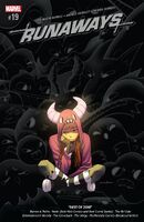 Runaways (Vol. 5) #19 "But You Can't Hide pt 1" Release date: March 13, 2019 Cover date: May, 2019