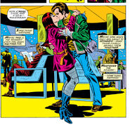 Kissing Peter Parker for the first time From Amazing Spider-Man #143
