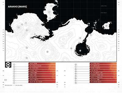 Map of Mars (Planet) from Planet-Size X-Men Vol 1 1 001