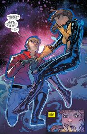 Peter Quill (Earth-616) and Katherine Pryde (Earth-616) from Guardians of the Galaxy & X-Men Black Vortex Omega Vol 1 1 001