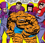 Frightful Four (Earth-616) with the Thing from Fantastic Four Vol 1 42