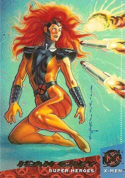1996 Fleer Ultra X-Men Alternate Trading Card Embossed X-12 Jean Grey
