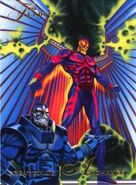 Warren Worthington III (Earth-616) and En Sabah Nur (Earth-616) from Marvel Annual Flair (Trading Cards) 1994 Set 001