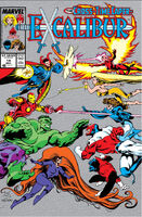 Excalibur Vol 1 14.jpg (738 KB) Excalibur #14 "Too Many Heroes" Release date: July 18, 1989 Cover date: November, 1989