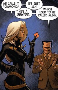 Mutant Growth Hormone with Felicia Hardy (Earth-616) and Hammerhead (Joseph) (Earth-616) from Defenders Vol 5 4 001
