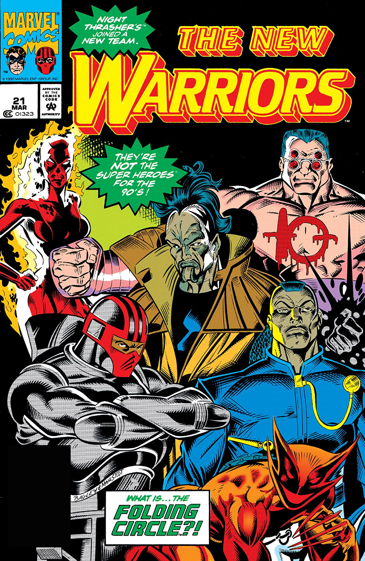 アメコミ・英語　NEW WARRIORS Vol.1 The New Warriors Issue 1: Fabian Nicieza, Mark Bagley