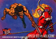 Arkady Rossovich (Earth-616) and James Howlett (Earth-616) from Ultra X-Men (Trading Cards) 1995 Set 001