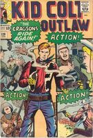 Kid Colt Outlaw #120 "The Cragsons Ride Again!" Release date: October 8, 1964 Cover date: January, 1965