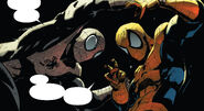 Fighting Spider-Man over control of his body From Superior Spider-Man #9