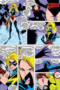 Rogue (Anna Marie) (Earth-616) and Carol Danvers (Earth-616) from Uncanny X-Men Vol 1 236 001