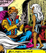 Achmed El Gibár and Ororo Munroe (Earth-616) from X-Men Vol 1 102 0001