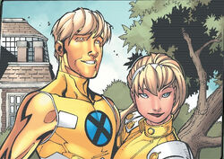 Joshua Foley (Earth-616) and Laurie Collins (Earth-616) from New X-Men Vol 2 24 0002