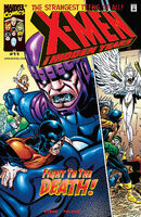 X-Men: The Hidden Years #11 "Destroy All Mutants!" Release date: August 2, 2000 Cover date: October, 2000