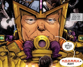 Donald Trump (Earth-65) from Spider-Gwen Annual Vol 1 1 0003