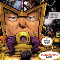 Donald Trump Earth 65 Marvel Database Fandom Yeah, i'm pretty sure that's a donald trump modok eating a famous trump tower taco bowl.