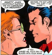 Heather angry after hearing that James postponed their wedding to work some more.