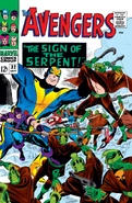Avengers Vol 1 32.jpg (361 kB) #32 ¡El Signo de la Serpiente! Publicado: Septiembre, 1966