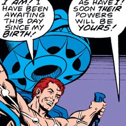 Doctor Doom's Armor, Power Transfer Machine, Victor von Doom, Victor von Doom (Clone) (Earth-616) from Fantastic Four Vol 1 198.jpg