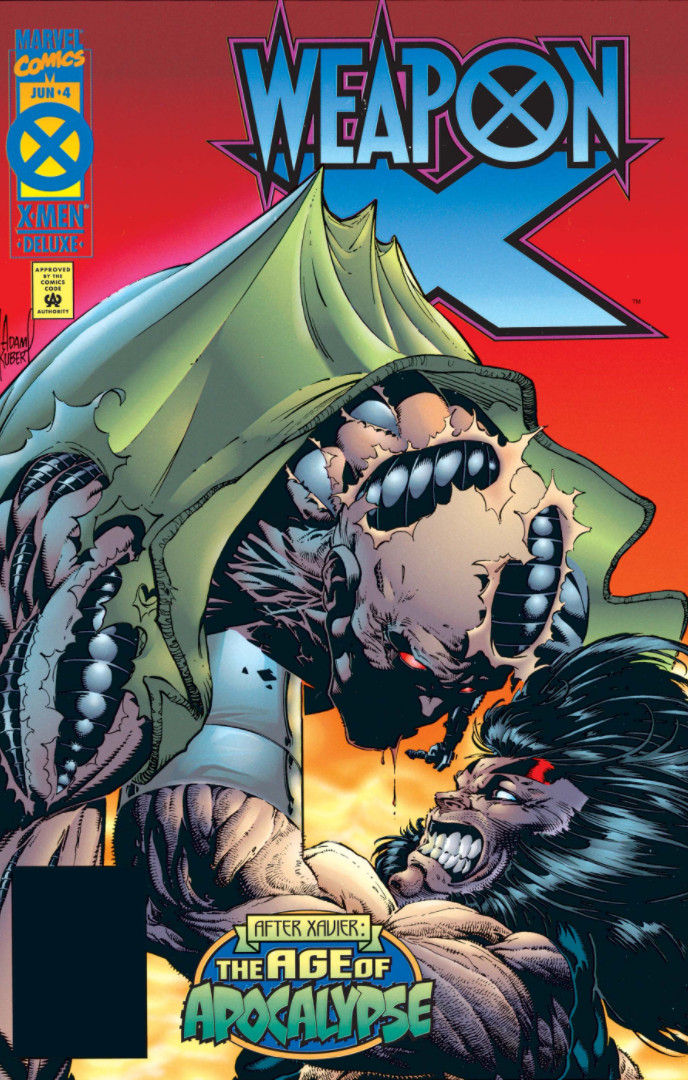 Adam Kubert Weapon X #3 Vol 1 Age of Apocalypse Marvel Comics Larry Hama 