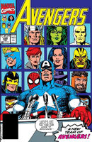 Avengers #329 "Starting Line-Up" Release date: December 18, 1990 Cover date: February, 1991