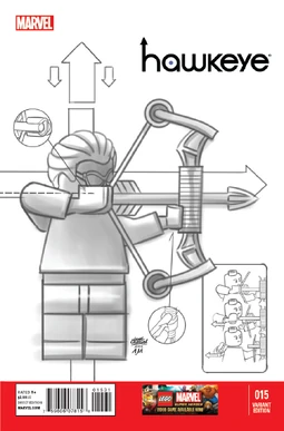 Hawkeye Vol 4 15 LEGO Sketch Variant