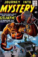 Journey Into Mystery #63 "Goliath! The Monster That.. ...Walked Like a Man!" Release date: August 29, 1960 Cover date: December, 1960