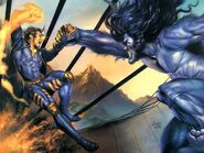 X-Man vs Dark Beast Marvel Masterpieces 1996 Set