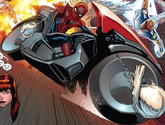 spiderman with spider cycle