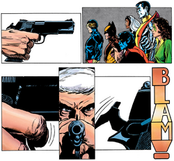 X-Men (Earth-616) and William Stryker (Earth-616) from Marvel Graphic Novel Vol 1 5 001