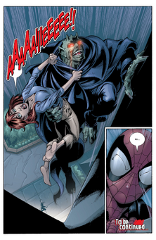 Norman Osborn (Earth-1610), Mary Jane Watson (Earth 1610), and Peter Parker (Earth-1610) from Ultimate Spider Man Vol 1 24 001