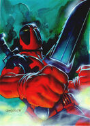Wade Wilson (Earth-616) from Marvel Masterpieces (Trading Cards) 1995 001