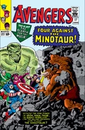 Avengers Vol 1 17.jpg (334 kB) #17 ¡Cuatro Contra el Minotauro! Publicado: Junio, 1965