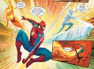 With Spider-Man and Iceman from Dark Web: X-Men #1