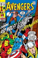 Avengers #80 "The Coming of Red Wolf!" Release date: July 14, 1970 Cover date: September, 1970