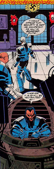 Dmitri Petrovich (Earth-616), Fritz Sablinov (Earth-616), Genesis Coalition (Earth-616), Ivan Trefkov (Earth-616) from Silver Sable and the Wild Pack Vol 1 8 003
