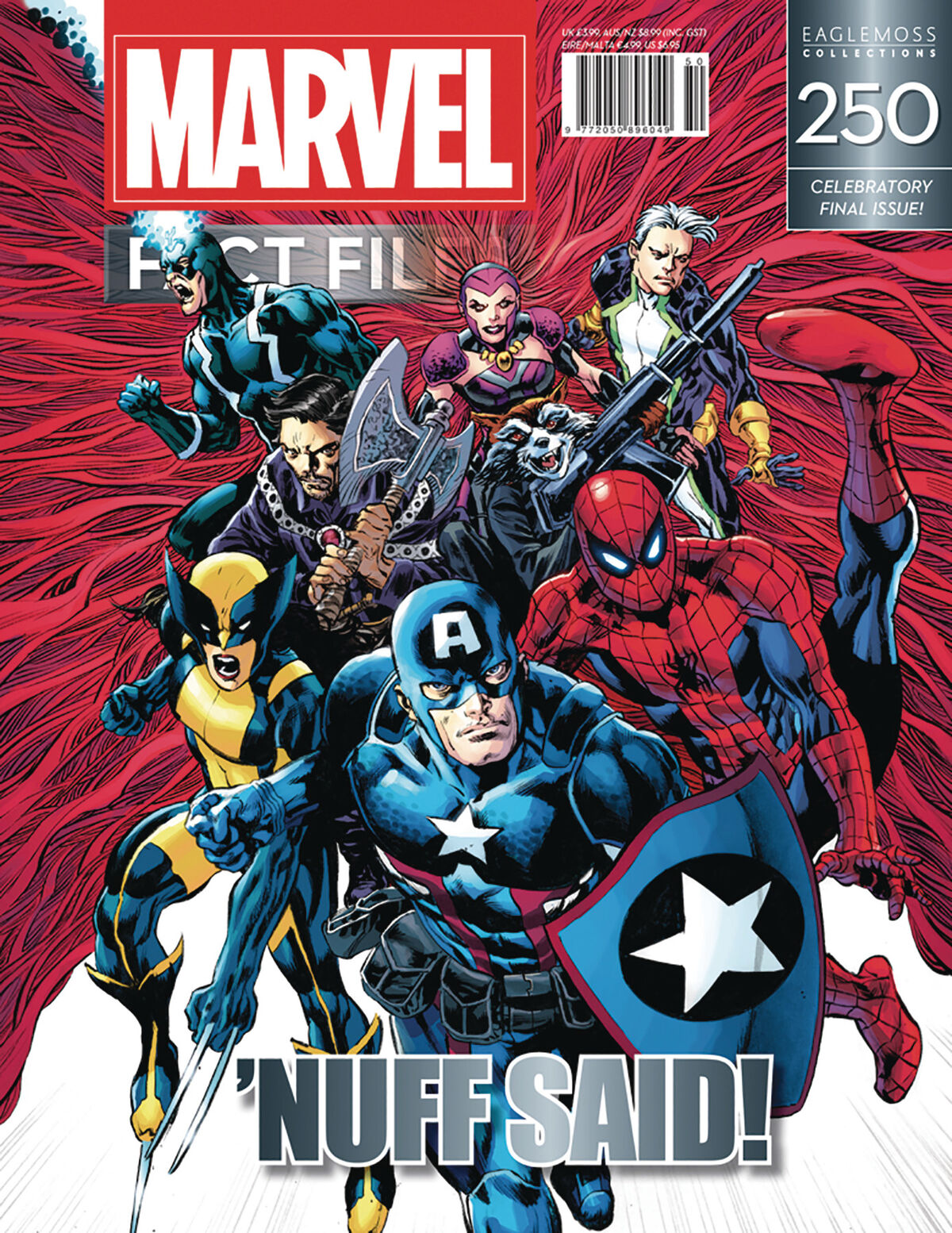 MARVEL  FACT FILES No.1〜200 MARVEL FACT FILES 47 AVENGERS, X-MEN, FANTASTIC FOUR, SPIDER