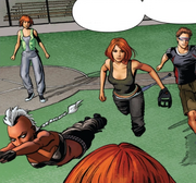 X-Men (Time-Displaced) (Earth-616) and Rachel Summers (Earth-811) from X-Men Gold Vol 2 13 001