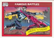 Matthew Murdock vs. Francis Castle (Earth-616) from Marvel Universe Cards Series I 0001